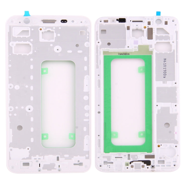 For Galaxy On7 (2016) / G6100 & J7 Prime Middle Frame Bezel (White) - Frame Bezel Plate by buy2fix | Online Shopping UK | buy2fix