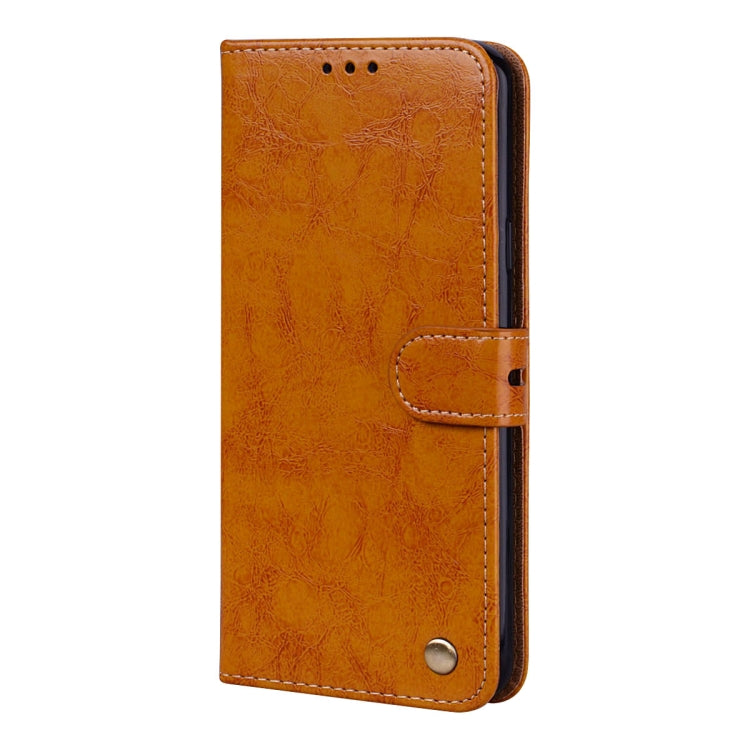 For Galaxy S9 Plus Oil Wax Texture Horizontal Flip Leather Case with Holder & Card Slots & Wallet(Brown) by buy2fix