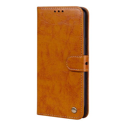 For Galaxy S9 Plus Oil Wax Texture Horizontal Flip Leather Case with Holder & Card Slots & Wallet(Brown) by buy2fix