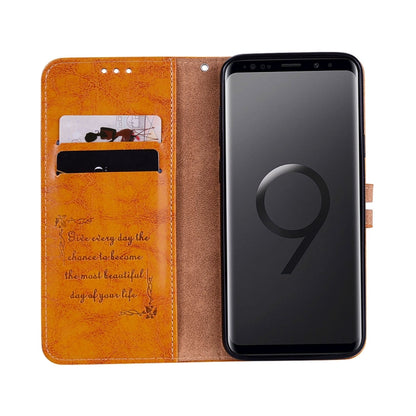 For Galaxy S9 Plus Oil Wax Texture Horizontal Flip Leather Case with Holder & Card Slots & Wallet(Brown) by buy2fix