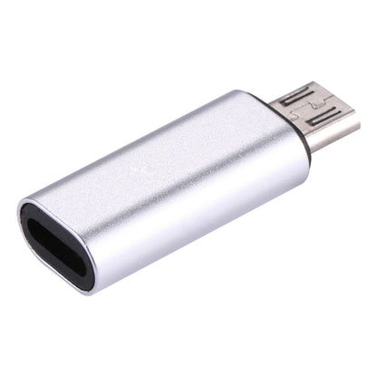 8 Pin Female to Micro USB Male Metal Shell Adapter, For Samsung / Huawei / Xiaomi / Meizu / LG / HTC and Other Smartphones(Silver) by buy2fix