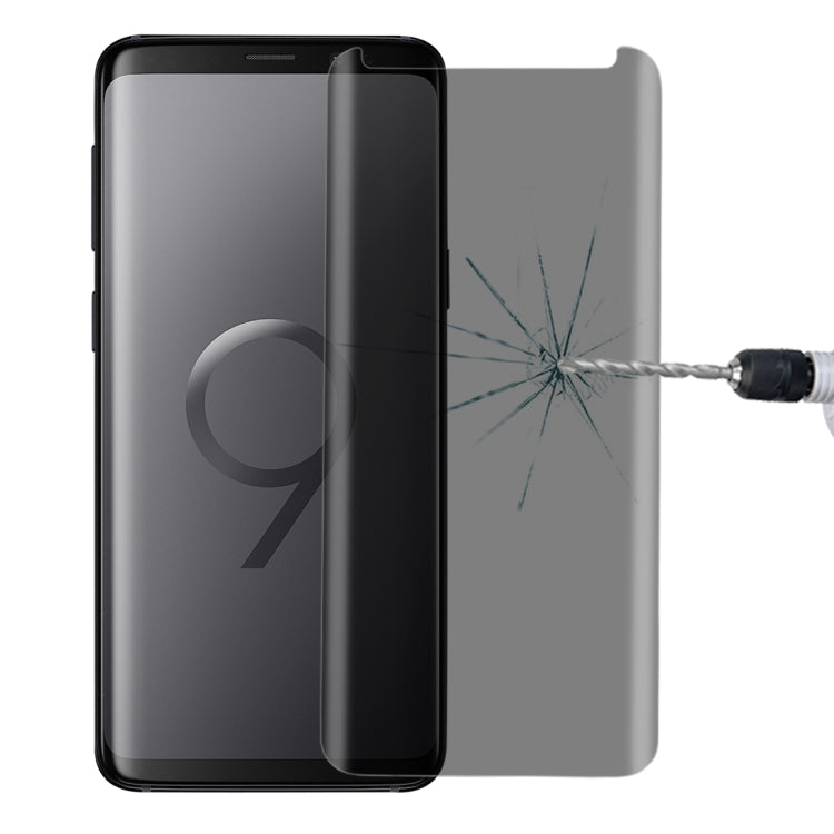 For Galaxy S9+ 0.3mm 9H Surface Hardness 3D Privacy Anti-glare Tempered Glass Protective Film (Transparent) - Galaxy Tempered Glass by buy2fix | Online Shopping UK | buy2fix