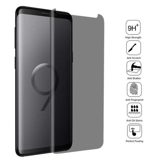 For Galaxy S9+ 0.3mm 9H Surface Hardness 3D Privacy Anti-glare Tempered Glass Protective Film (Transparent) - Galaxy Tempered Glass by buy2fix | Online Shopping UK | buy2fix