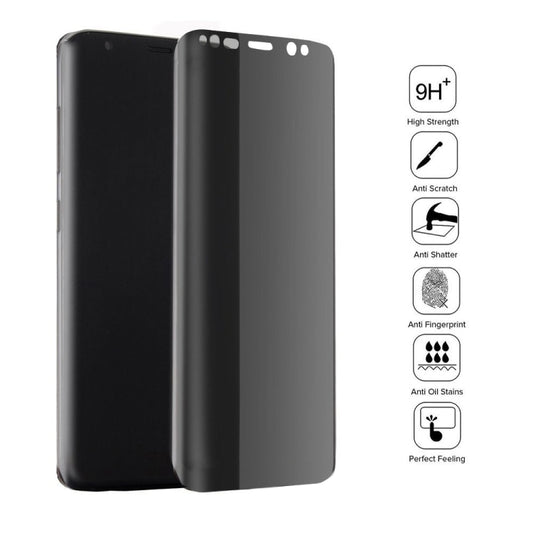For Galaxy S8 / G950 0.3mm 9H Surface Hardness 3D Curved Privacy Anti-glare Full Screen Tempered Glass Screen Protector - Galaxy Tempered Glass by buy2fix | Online Shopping UK | buy2fix