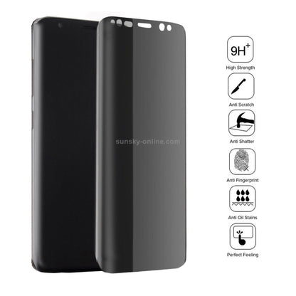 For Galaxy S8+ / G9550 0.3mm 9H Surface Hardness 3D Curved Privacy Anti-glare Full Screen Tempered Glass Screen Protector - Galaxy Tempered Glass by buy2fix | Online Shopping UK | buy2fix