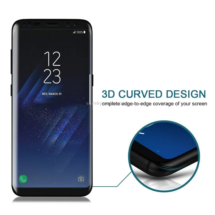 For Galaxy S8+ / G9550 0.3mm 9H Surface Hardness 3D Curved Privacy Anti-glare Full Screen Tempered Glass Screen Protector - Galaxy Tempered Glass by buy2fix | Online Shopping UK | buy2fix