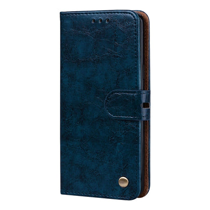 For Galaxy S9 Oil Wax Texture Horizontal Flip Leather Case with Holder & Card Slots & Wallet(Blue) by buy2fix