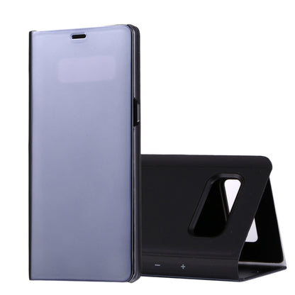 For Galaxy Note 8 Electroplating Mirror Horizontal Flip Leather Case with Sleep / Wake-up & Holder Function(Black) by buy2fix