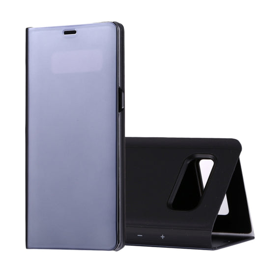 For Galaxy Note 8 Electroplating Mirror Horizontal Flip Leather Case with Sleep / Wake-up & Holder Function(Black) - Galaxy Phone Cases by buy2fix | Online Shopping UK | buy2fix