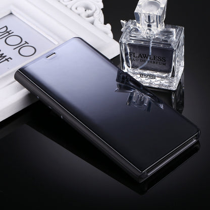 For Galaxy Note 8 Electroplating Mirror Horizontal Flip Leather Case with Sleep / Wake-up & Holder Function(Black) by buy2fix