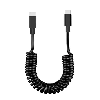 USB-C / Type-C Male to USB-C / Type-C Female Spring Data Cable, Does not Support iOS by buy2fix