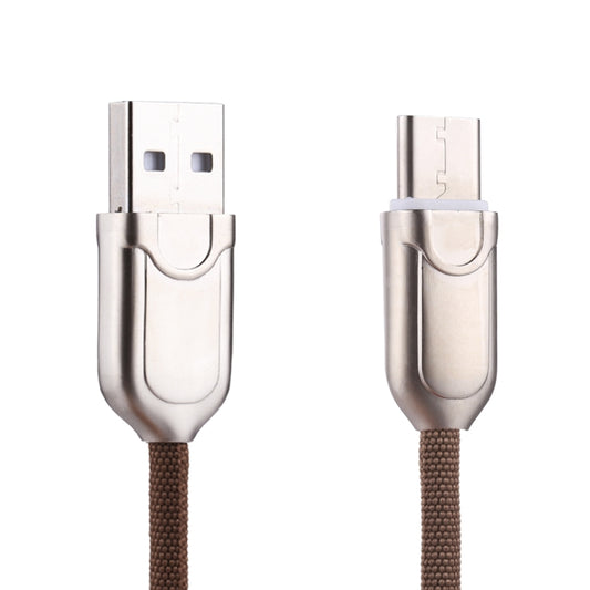 1m 2A USB-C / Type-C to USB 2.0 Data Sync Quick Charger Cable(Brown) by buy2fix