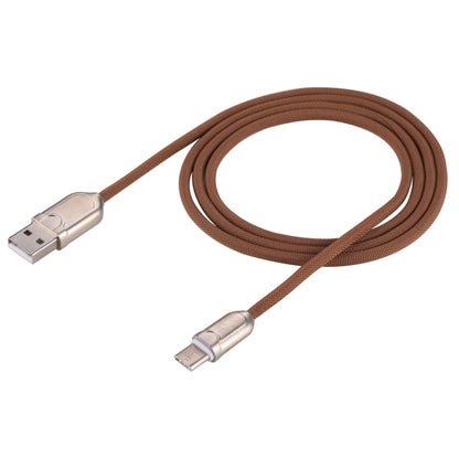 1m 2A USB-C / Type-C to USB 2.0 Data Sync Quick Charger Cable(Brown) by buy2fix