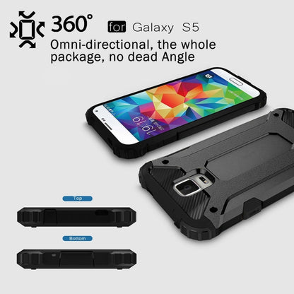 For Galaxy S5 / G900 Tough Armor TPU + PC Combination Case(Black) by buy2fix