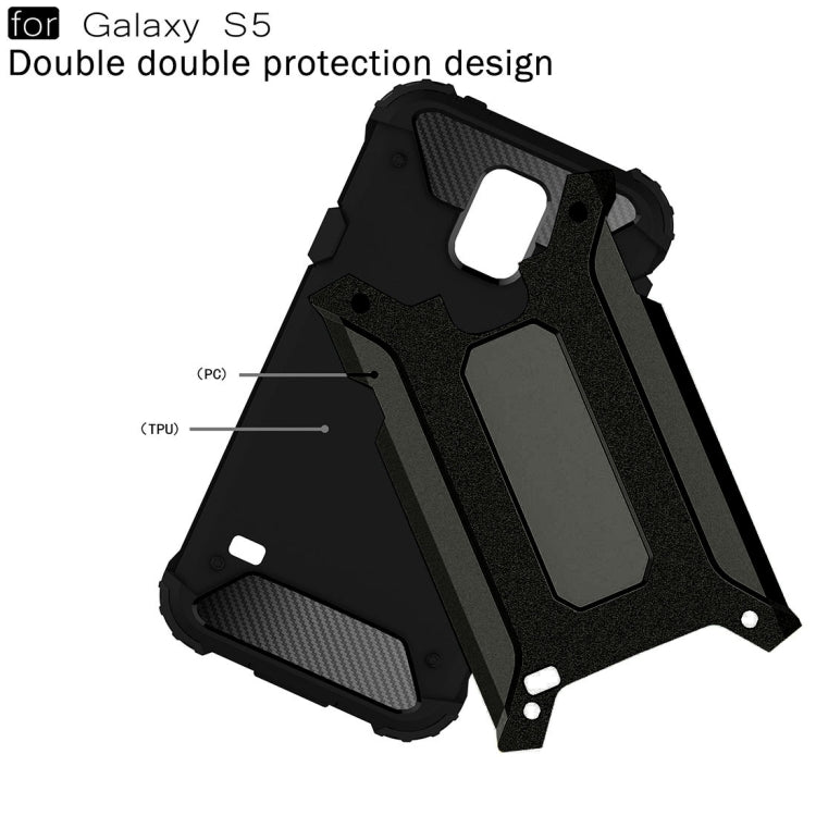 For Galaxy S5 / G900 Tough Armor TPU + PC Combination Case(Black) by buy2fix