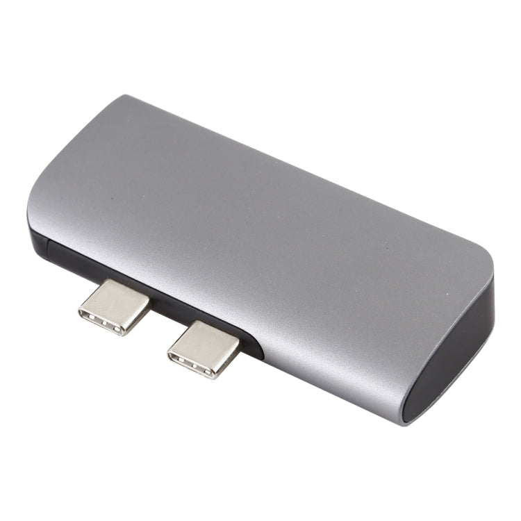 Double USB-C / Type-C to PD Port + USB 3.0 + HDMI Multifunctional Extension HUB Adapter by buy2fix