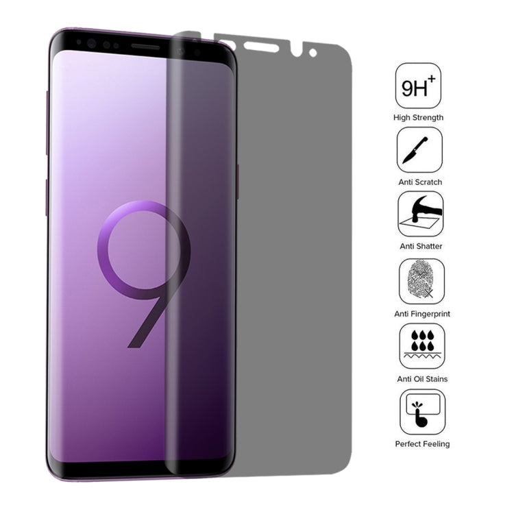 Privacy Anti-glare 0.26mm 9H 3D Tempered Glass Film for Galaxy S9+ by buy2fix