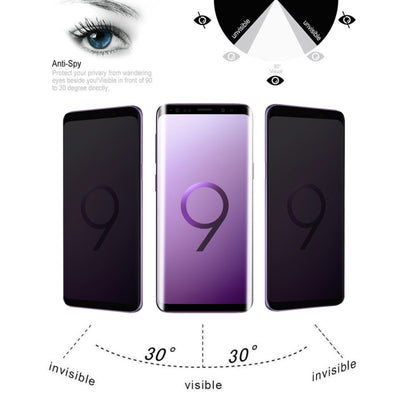 Privacy Anti-glare 0.26mm 9H 3D Tempered Glass Film for Galaxy S9+ by buy2fix