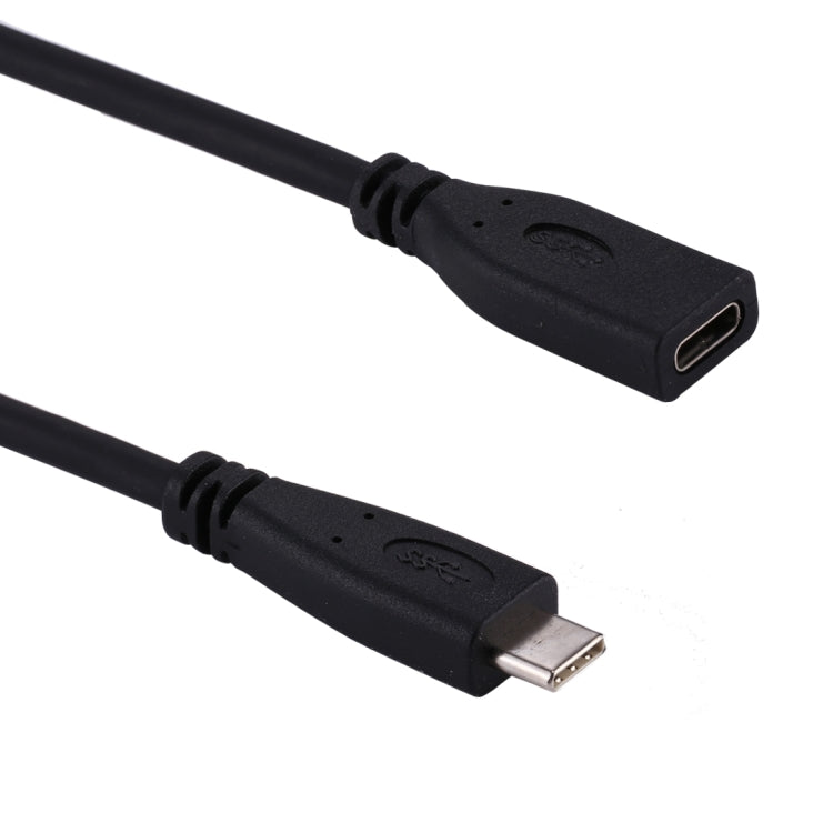 1m USB-C / Type-C 3.1 Male to USB-C / Type-C Female Connector Adapter Cable(Black) by buy2fix