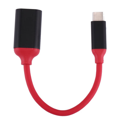 15cm Aluminum Alloy Head USB-C / Type-C 3.1 Male to USB 3.0 Female OTG Converter Adapter Cable(Red) by buy2fix