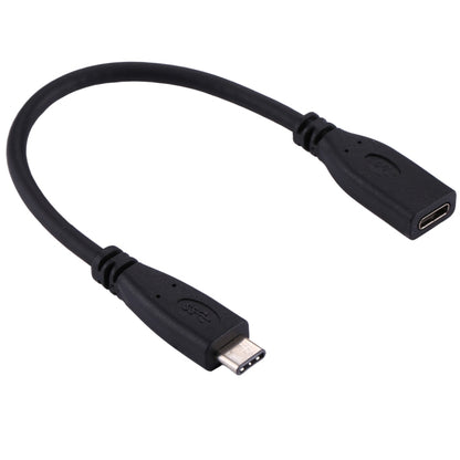 20cm USB-C / Type-C 3.1 Male to USB-C / Type-C Female Connector Adapter Cable(Black) by buy2fix