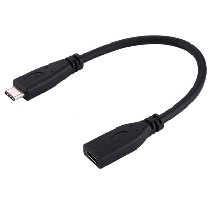 20cm USB-C / Type-C 3.1 Male to USB-C / Type-C Female Connector Adapter Cable(Black) by buy2fix