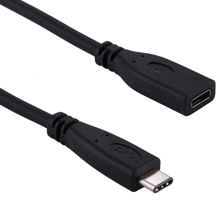 20cm USB-C / Type-C 3.1 Male to USB-C / Type-C Female Connector Adapter Cable(Black) by buy2fix