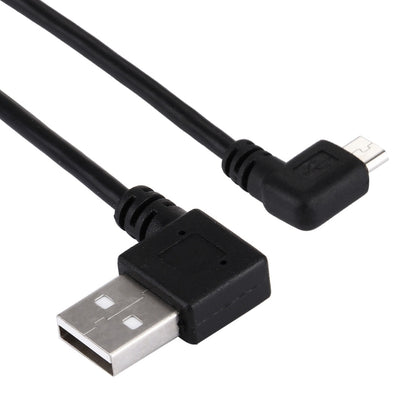 20cm USB 2.0 Male Bent Right Turn Reversion 90 Degrees to Micro USB Male Bent Data Charging Cable, For Samsung / Huawei / Xiaomi / Meizu / LG / HTC and Other Smartphones by buy2fix