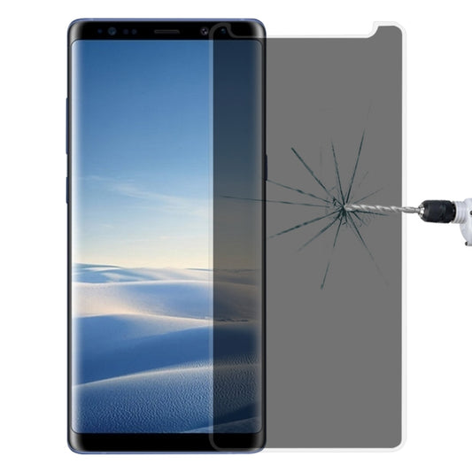 For Galaxy Note 8 0.26mm 9H Surface Hardness 3D Curved Privacy Anti-glare Non-full Screen Tempered Glass Screen Protector (Transparent) - Galaxy Tempered Glass by buy2fix | Online Shopping UK | buy2fix