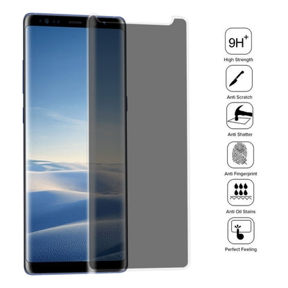 For Galaxy Note 8 0.26mm 9H Surface Hardness 3D Curved Privacy Anti-glare Non-full Screen Tempered Glass Screen Protector (Transparent) - Galaxy Tempered Glass by buy2fix | Online Shopping UK | buy2fix