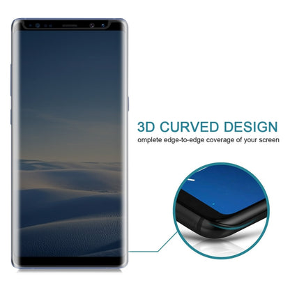 For Galaxy Note 8 0.26mm 9H Surface Hardness 3D Curved Privacy Anti-glare Non-full Screen Tempered Glass Screen Protector (Transparent) - Galaxy Tempered Glass by buy2fix | Online Shopping UK | buy2fix