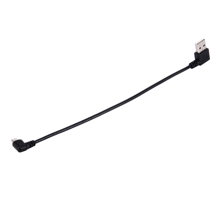 20cm USB 2.0 Left Turn Elbow to Micro USB Elbow Data Cable by buy2fix