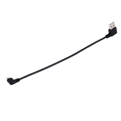 20cm USB 2.0 Left Turn Elbow to Micro USB Elbow Data Cable by buy2fix
