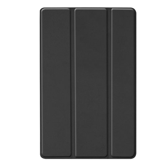 Custer Texture Horizontal Flip PU Leather Case for Galaxy Tab A 10.1 2019 (T515 / T510), with Three-folding Holder & Sleep / Wake-up Function (Black) - Tab A 10.1 by buy2fix | Online Shopping UK | buy2fix