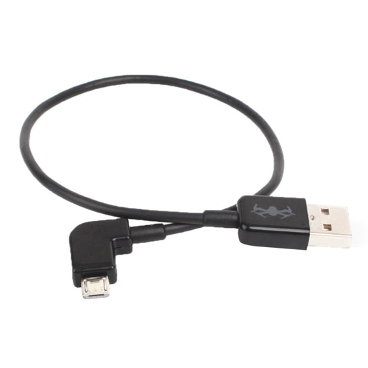 30cm USB to Micro USB Right Angle Data Connector Cable for DJI SPARK / MAVIC PRO / Phantom 3 & 4 / Inspire 1 & 2 - Cable & Adapter by buy2fix | Online Shopping UK | buy2fix