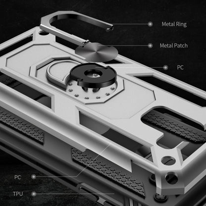 Armor Shockproof TPU + PC Protective Case for Galaxy J6 (2018), with 360 Degree Rotation Holder(Blue) by buy2fix