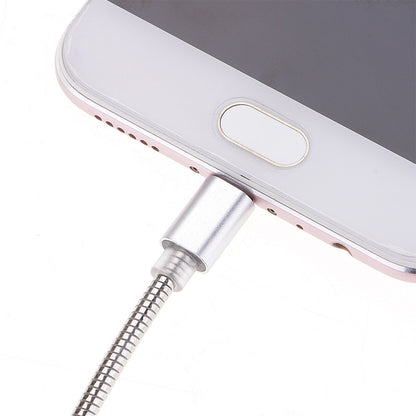 24cm 2A Micro USB + USB-C / Type-C to USB Flexible Data Charging Cable(Rose Gold) by buy2fix