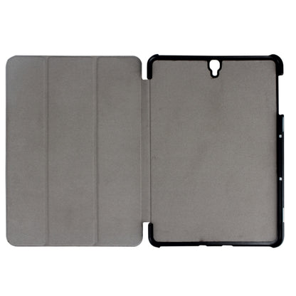 For Galaxy Tab S3 9.7 inch T820 / T825 Custer Texture Horizontal Flip Leather Case with 3-folding Holder(Dark Blue) - Other Galaxy Tab PC by buy2fix | Online Shopping UK | buy2fix