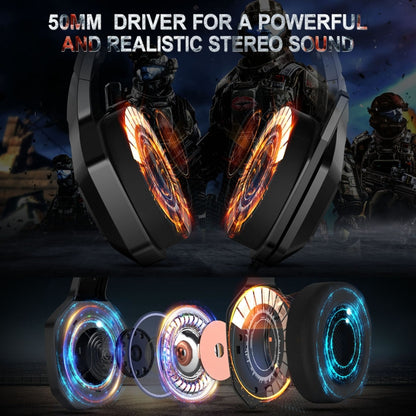 ONIKUMA K10 3.5mm Computer Games Wired Headset with RGB LED Light by ONIKUMA
