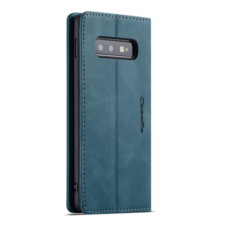 CaseMe-013 Multifunctional Retro Frosted Horizontal Flip Leather Case for Galaxy S10 E, with Card Slot & Holder & Wallet (Blue) - Galaxy Phone Cases by CaseMe | Online Shopping UK | buy2fix