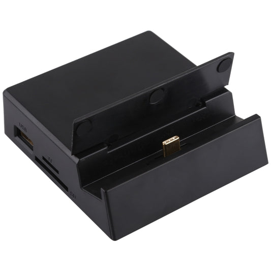 V105 USB-C / Type-C to USB 2.0 x 3 + USB-C / Type-C + HDMI + Audio Port + SD / TF Card Reader Multi-function Phone Stand HUB Docking Station by buy2fix