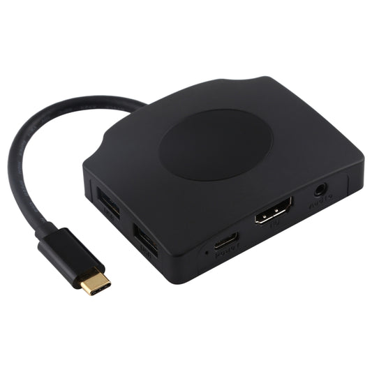 V178A USB-C / Type-C to USB 3.0 x 3 + USB-C / Type-C + HDMI + Audio Port + SD / TF Card Reader Multi-function HUB Adapter - USB HUB by buy2fix | Online Shopping UK | buy2fix