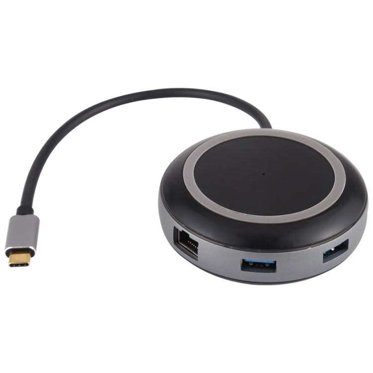 USB-C / Type-C to USB 3.0 x 3 + USB-C / Type-C + HDMI + RJ45 + SD / TF Card Reader Multi-function HUB Adapter by buy2fix