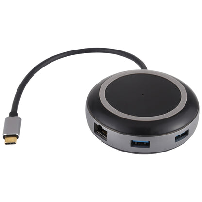 USB-C / Type-C to USB 3.0 x 3 + USB-C / Type-C + HDMI + RJ45 + SD / TF Card Reader Multi-function HUB Adapter by buy2fix