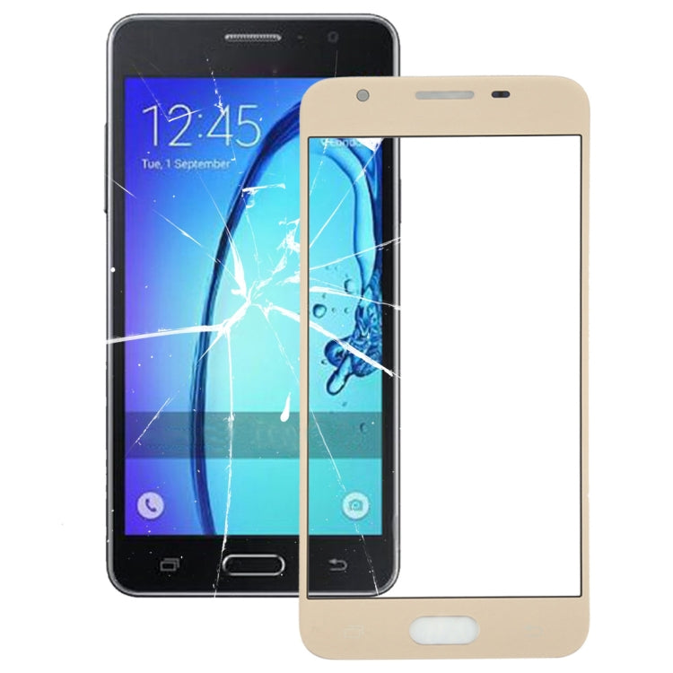 For Galaxy On5 / G550  Front Screen Outer Glass Lens(Gold) - Outer Glass Lens by buy2fix | Online Shopping UK | buy2fix
