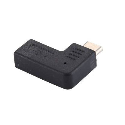 Micro USB Female to USB-C / Type-C Male Elbow Adapter Converter, For Samsung, Huawei, Xiaomi, HTC, Meizu, Sony and other Smartphones by buy2fix