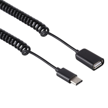 USB-C / Type-C Male to USB Female Laptop Spring Charging Cable - Universal Power Adapter by buy2fix | Online Shopping UK | buy2fix