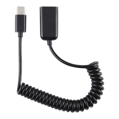 USB-C / Type-C Male to USB Female Laptop Spring Charging Cable - Universal Power Adapter by buy2fix | Online Shopping UK | buy2fix