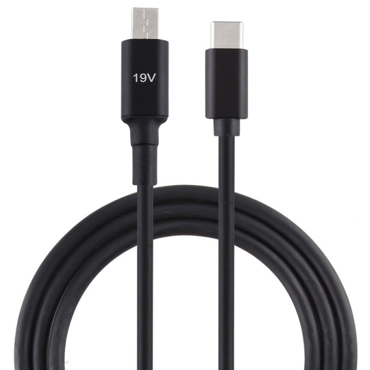 Pour ASUS X205T 19V Interface d'alimentation vers câble de chargement pour ordinateur portable mâle USB-C / Type-C, longueur du câble: 1,5 m
