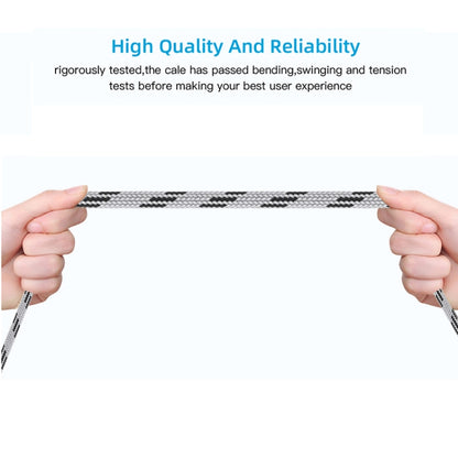 USB 3.0 Female to Micro USB + USB-C / Type-C Male Charging + Transmission OTG Nylon Braided Adapter Cable, Cable Length: 17cm (Grey) by buy2fix